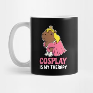 Cosplay is my therapy cartoon Capybara Princess Mug